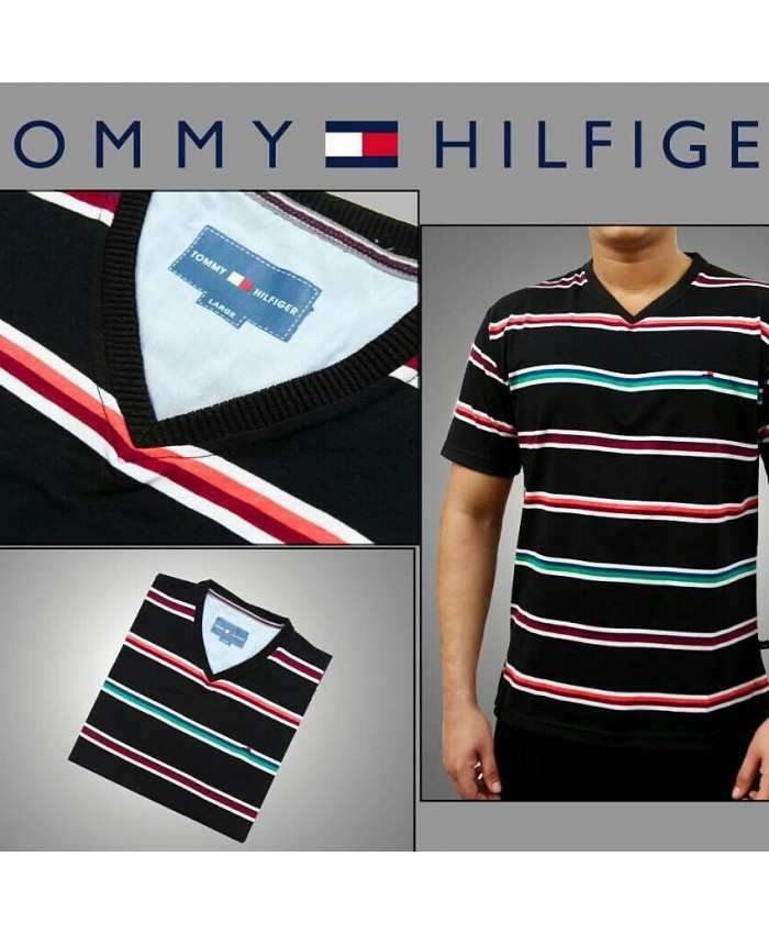 TOMMY HILFIGER  Black T-Shirts